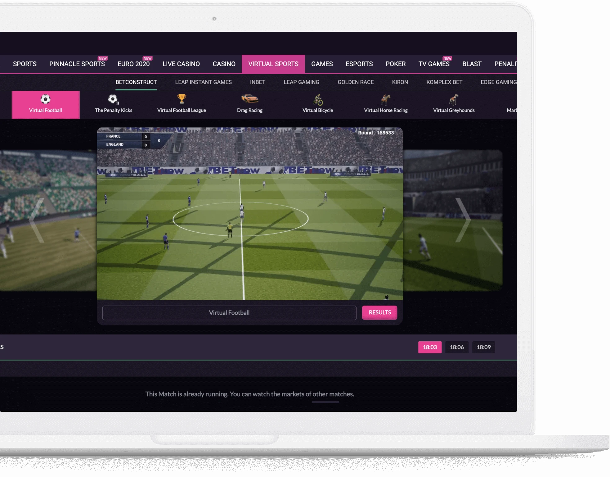 Virtual sports software