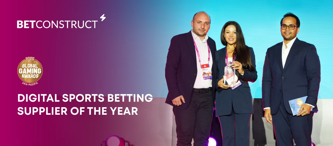 BetConstruct Named Digital Sports Betting Supplier of the Year at Global Gaming Awards Asia-Pacific 2025