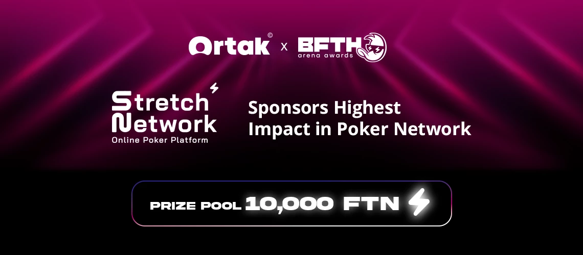 Stretch Network Joins the race by Sponsoring Highest Impact in Poker Network at Ortak x B.F.T.H. Arena Awards 2025
