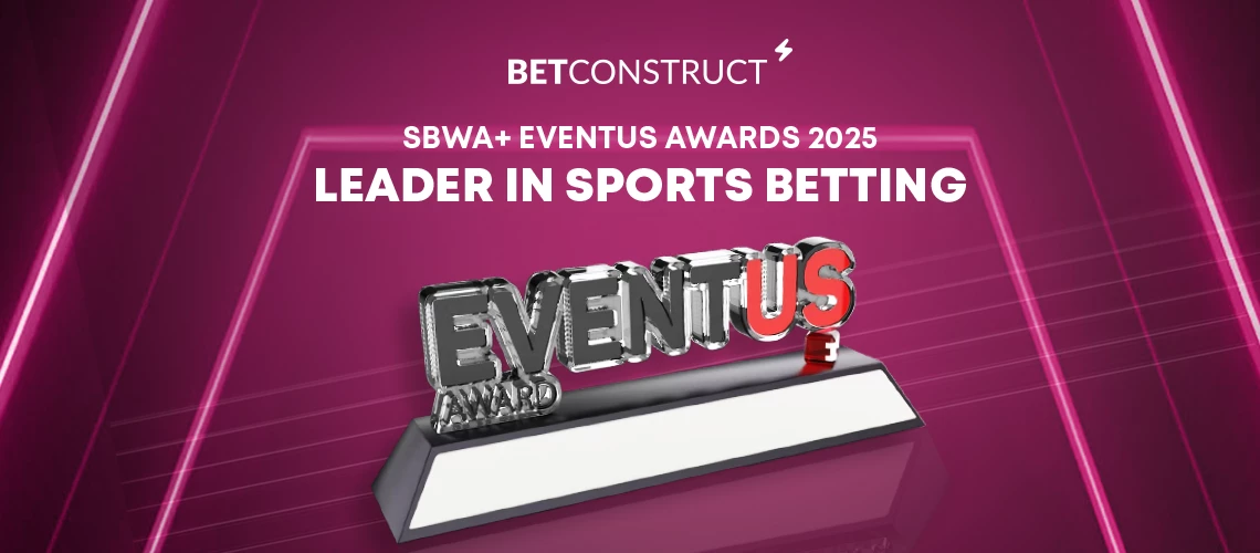 BetConstruct Honoured with Leader in Sports Betting Award at the SBWA+ Eventus Awards