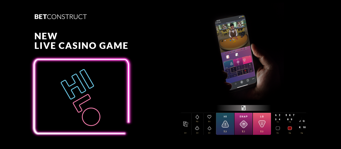 BetConstruct Adds New Hi-Lo Game to Its Live Casino Portfolio