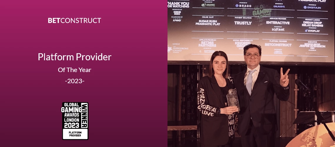 BetConstruct takes home the Platform Provider of the Year award at GGA London 2023